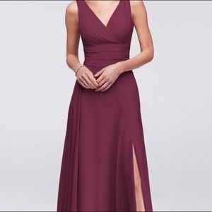 NWT David’s Bridal Bridesmaid Dress Wine Burgundy